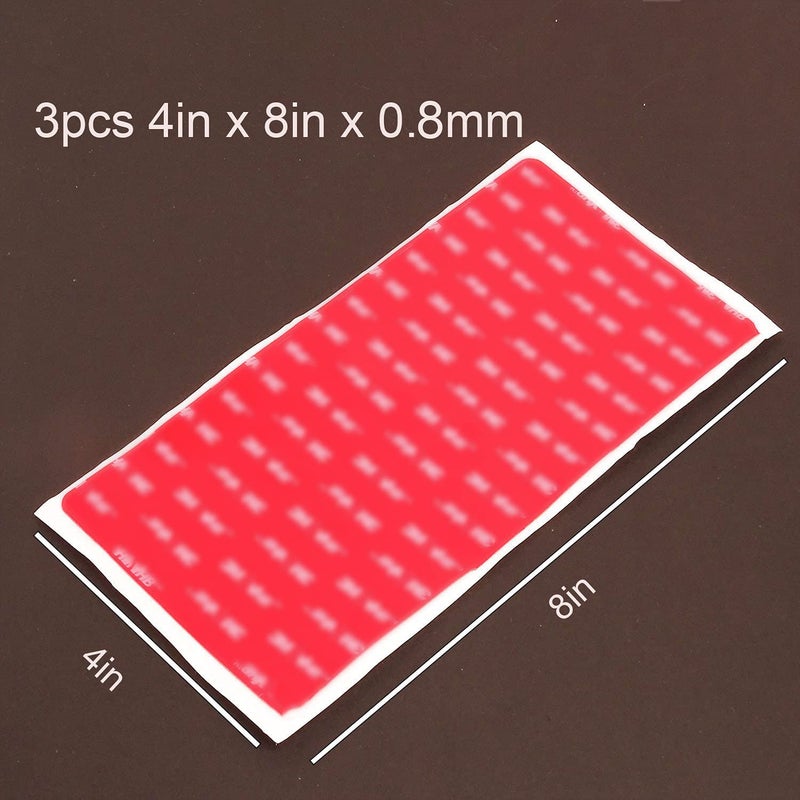 Hasaky Double Sided Tape Heavy Duty 3pcs 4in x 8in Mounting Tape Pad Sticker Strong Adhesive Tape Waterproof Foam Tape for Indoor and Out Door… - Image 2